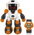 RC robot na vysílačku (chodí, tančí, nahrává; světlo, zvuk, baterie)