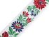 Dekorační pruženka s barevným vzorem, šíře 40 mm, METRÁŽ