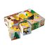 Kostky kubus Domácí zvířátka dřevo 12ks v krabičce 16x12x4cm