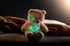 Snílek medvěd duhový plyš 40cm na baterie se světlem se zvukem
