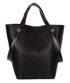 Černá shopper dámská kabelka S683 GROSSO