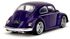 Jada VW Beetle 1972 (volný chod, kov) + figurka Wednesday