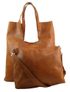 Velká černá shopper dámská kabelka s crossbody uvnitř