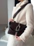 GROSSO Čokoládově hnědá kabelka přes rameno / crossbody