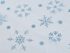 Tyl oděvní / dekorační vánoční vločky s glitry METRÁŽ