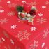 Vánoční ubrus Sněhová vločka červená 120x140 cm