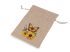Dárkový pytlík slunečnice 13x18 cm imitace juty
