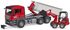 BRUDER 03767 Auto MAN TGS LKW s kontejnerem + nakladač Schäffer model 1:16