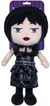 PLYŠ Wednesday Addams postavička plesové šaty