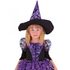Karnevalový kostým čarodějnice/halloween fialová s rukávy vel. M