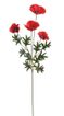 Umělý vlčí mák se čtyřmi květy - červená 73 cm