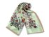 Saténový šátek / šála s lučními květy 90x180 cm