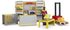BRUDER 62251 DHL Shop set s figurkou a paletovým vozíkem