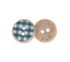 Knoflík - sada 6 ks Zelená,Bílá 349892P