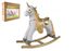 Kůň houpací jednorožec plyš na baterie se zvukem a pohybem nosnost 50kg