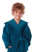 Dětský župan Tampa petrolejová – kapuce, dvě kapsy, velikosti 104-152