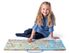 Woody dřevěná mapa Evropy 3v1 (puzzle, naučné, 75×45 cm, AJ)
