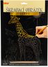 Obrázek zlatý škrabací zvířátka vyškrabovací set s nástrojem 3 druhy v sáčku