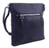 Crossbody dámská kabelka v květovaném designu tmavě modrá 5432-BB