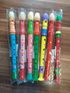 Flétna malovaná dřevo 33cm asst mix barev v sáčku