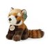 Plyšová panda červená sedící 18 cm