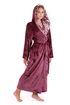 Župan s kapucí Flora mauve wine 39  56 4853