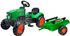 FALK Set baby traktor Super Charger šlapací Zelený vozítko s valníkem