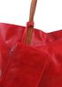 Velká červená shopper dámská taška s crossbody uvnitř