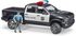 Bruder policejní Dodge RAM 2500 s figurkou (baterie, světlo, zvuk) 02505