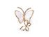 Brož s broušenými kamínky motýli