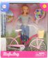 Panenka Defa Lucy 29cm set s jízdním kolem plast v krabici