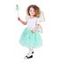 Dětský kostým tutu sukně zelená víla s hůlkou a křídly e-obal