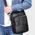 Kožená pánská crossbody taška Gregorio 20x26x8 cm černá