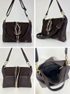 GROSSO Čokoládově hnědá kabelka přes rameno / crossbody