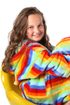 Duhový župan s kapucí pro děti Capri
