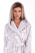 Dámský župan s kapucí Flora dove grey 48 56 9103