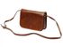 Kožená malá dámská crossbody kabelka tmavě modrá