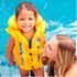 Nafukovací vesta plovací POOL SCHOOL DELUXE žlutá, 3-6 let