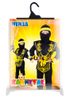 Kostým pro děti NINJA černo-žlutý, vel. S