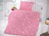 Bavlněné povlečení do dětské postýlky Obláčky růžové