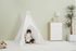 Viga PolarB dětské teepee 122×150×122 cm (okno, dřevo/plátno)