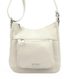 MiaMore Kožená crossbody dámská kabelka krémová