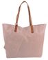 Velká růžová shopper dámská taška s crossbody uvnitř