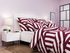 Bavlněné povlečení Zebra bordó 140x200, 70x90 cm