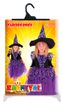 Karnevalový kostým čarodějnice/halloween fialová s rukávy vel. M