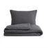 Mušelínové povlečení pro dva, Tmavě šedé – SET (2x 140x200 + 2x 70x90)