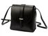 Kožená moderní malá dámská crossbody kabelka černá