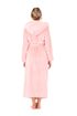 Župan s kapucí Flora růžová perla 39 56 3050
