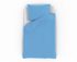 Jednobarevné bavlněné povlečení 140x200, 70x90cm modré