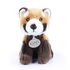 Plyšová panda červená sedící 18 cm